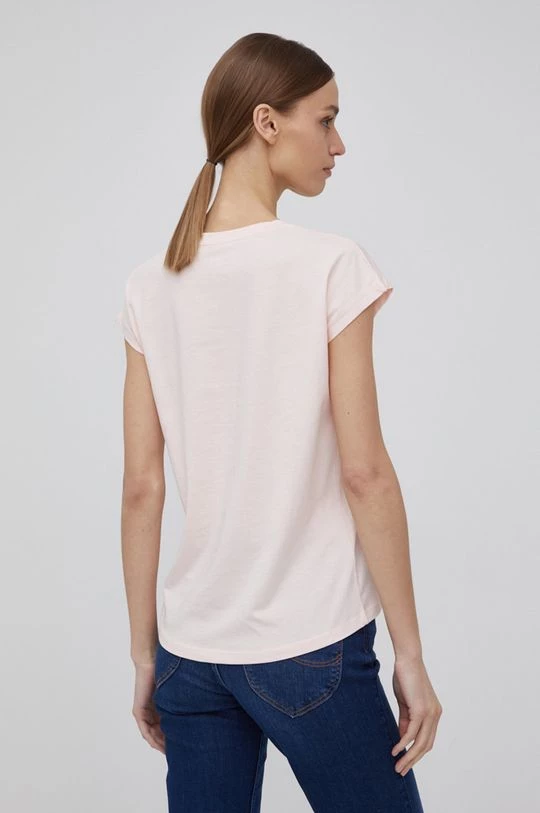 Κοντομάνικο Βαμβακερό μπλουζάκι Pepe Jeans Bloom ροζ 5 Κοντομάνικο Βαμβακερό μπλουζάκι Pepe Jeans Bloom ροζ - Image 3