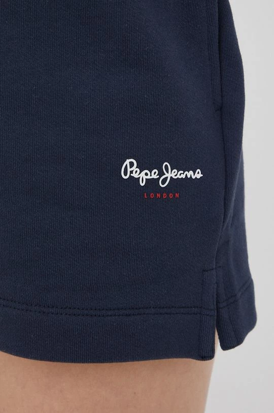 Σορτς Βαμβακερό σορτσάκι Pepe Jeans Calista Short χρώμα: ναυτικό μπλε 6 Σορτς Βαμβακερό σορτσάκι Pepe Jeans Calista Short χρώμα: ναυτικό μπλε - Image 4