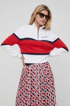 Χωρίς φερμουάρ Μπλούζα Pepe Jeans Chloe χρώμα: άσπρο,