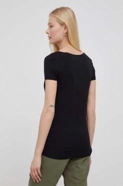 Κοντομάνικο Μπλουζάκι Pepe Jeans Chelsea χρώμα: μαύρο -Pepe Jeans Sales Store unnamed file 1760