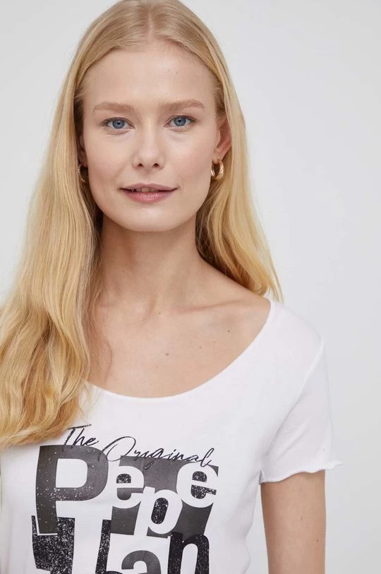 Κοντομάνικο Μπλουζάκι Pepe Jeans Chelsea χρώμα: άσπρο 6 Κοντομάνικο Μπλουζάκι Pepe Jeans Chelsea χρώμα: άσπρο - Image 4