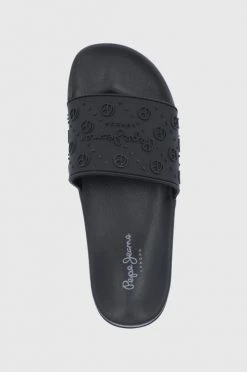 Σαγιονάρες Παντόφλες Pepe Jeans Slider Sport χρώμα: μαύρο -Pepe Jeans Sales Store unnamed file 1781