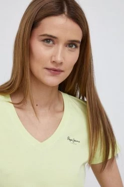 Κοντομάνικο Μπλουζάκι Pepe Jeans VIOLETTE χρώμα: πράσινο -Pepe Jeans Sales Store unnamed file 1811