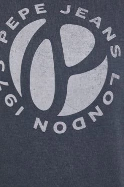 Χωρίς φερμουάρ Βαμβακερή μπλούζα Pepe Jeans AMY χρώμα: γκρι -Pepe Jeans Sales Store unnamed file 1836