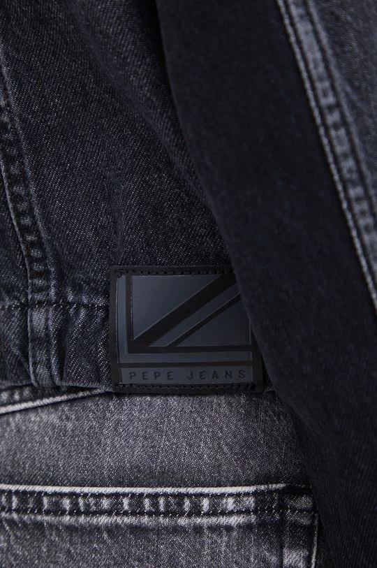 Κοντά μπουφάν Τζιν μπουφάν Pepe Jeans TIFFANY MIX χρώμα: μαύρο 8 Κοντά μπουφάν Τζιν μπουφάν Pepe Jeans TIFFANY MIX χρώμα: μαύρο - Image 6