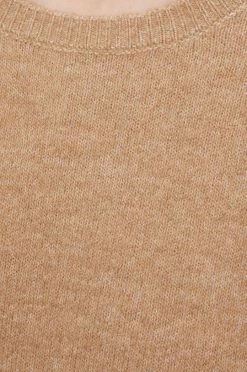 Χωρίς φερμουάρ Πουλόβερ με προσθήκη μαλλιού Pepe Jeans LAURA χρώμα: καφέ -Pepe Jeans Sales Store unnamed file 1878