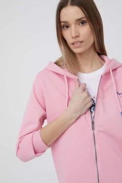 Με φερμουάρ Βαμβακερή μπλούζα Pepe Jeans Calista Zipper χρώμα: μοβ, -Pepe Jeans Sales Store unnamed file 188