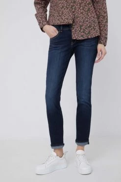 Slim και Skinny Pepe Jeans τζιν παντελονι New Brooke σκούρο μπλε