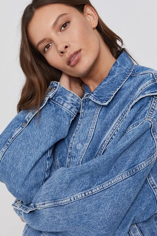 Κοντά μπουφάν Βαμβακερό τζιν μπουφάν Pepe Jeans JACKY μπλε 7 Κοντά μπουφάν Βαμβακερό τζιν μπουφάν Pepe Jeans JACKY μπλε - Image 5