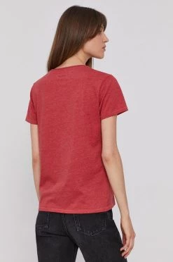 Κοντομάνικο Μπλουζάκι Pepe Jeans χρώμα: κόκκινο -Pepe Jeans Sales Store unnamed file 1943