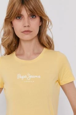 Κοντομάνικο Μπλουζάκι Pepe Jeans χρώμα: κίτρινο -Pepe Jeans Sales Store unnamed file 1950