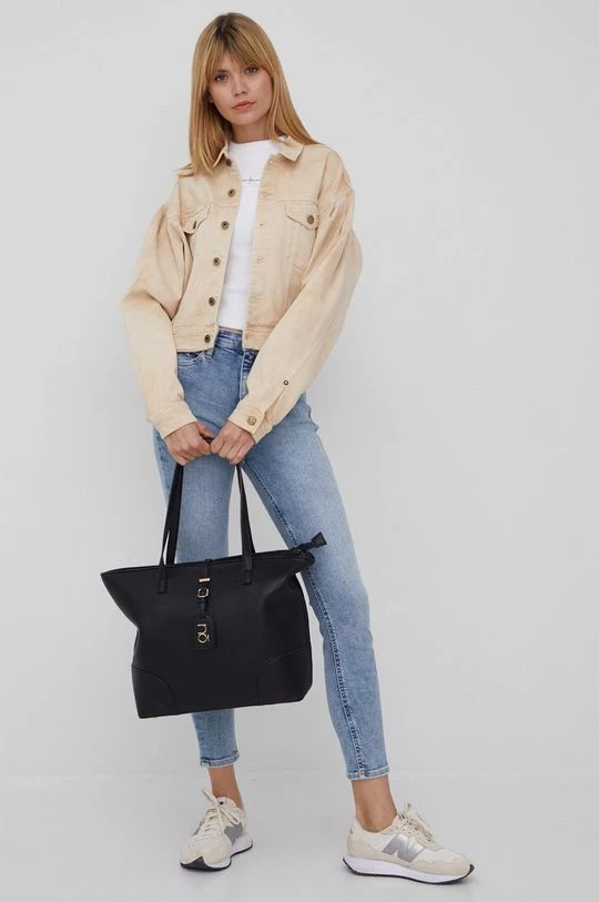 Κοντά μπουφάν Τζιν μπουφάν Pepe Jeans Ridge Earth χρώμα: μπεζ, 4 Κοντά μπουφάν Τζιν μπουφάν Pepe Jeans Ridge Earth χρώμα: μπεζ, - Image 2