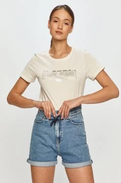 Κοντομάνικο Pepe Jeans - Μπλουζάκι Betty κρεμ -Pepe Jeans Sales Store unnamed file 2034