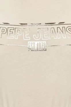 Κοντομάνικο Pepe Jeans - Μπλουζάκι Betty κρεμ -Pepe Jeans Sales Store unnamed file 2035