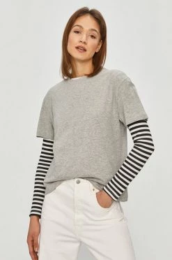 Κοντομάνικο Pepe Jeans - Μπλουζάκι Eva γκρί