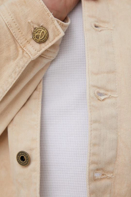 Κοντά μπουφάν Τζιν μπουφάν Pepe Jeans Ridge Earth χρώμα: μπεζ, 7 Κοντά μπουφάν Τζιν μπουφάν Pepe Jeans Ridge Earth χρώμα: μπεζ, - Image 5