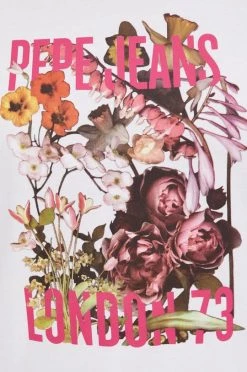 Κοντομάνικο Βαμβακερό μπλουζάκι Pepe Jeans άσπρο -Pepe Jeans Sales Store unnamed file 2136