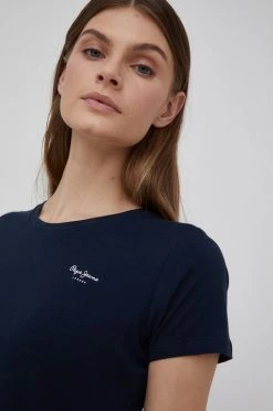 Κοντομάνικο Μπλουζάκι Pepe Jeans Bellrose N χρώμα: ναυτικό μπλε -Pepe Jeans Sales Store unnamed file 214