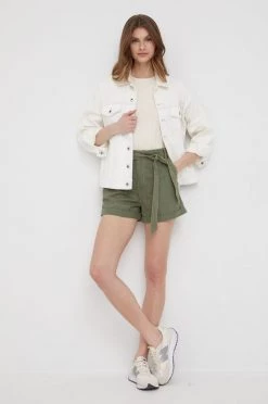 Σορτς Βαμβακερό σορτσάκι Pepe Jeans Kaylee Short πράσινο -Pepe Jeans Sales Store unnamed file 2186