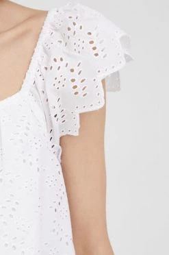 Μπλούζες Βαμβακερή μπλούζα Pepe Jeans Nash χρώμα: άσπρο -Pepe Jeans Sales Store unnamed file 2194