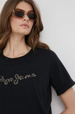 Κοντομάνικο Βαμβακερό μπλουζάκι Pepe Jeans Babette μαύρο 10 Κοντομάνικο Βαμβακερό μπλουζάκι Pepe Jeans Babette μαύρο -Pepe Jeans Sales Store unnamed file 2231