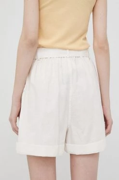 Σορτς Λινό σορτς Pepe Jeans Muriel χρώμα: άσπρο, -Pepe Jeans Sales Store unnamed file 2274