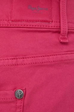 Σορτς Τζιν σορτς Pepe Jeans Siouxie χρώμα: μοβ, -Pepe Jeans Sales Store unnamed file 2280