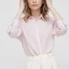 Πουκάμισα Πουκάμισο από λινό Pepe Jeans Ingrid χρώμα: ροζ,