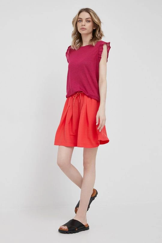 Μπλούζες Λευκή μπλούζα Pepe Jeans Daysies χρώμα: μοβ 4 Μπλούζες Λευκή μπλούζα Pepe Jeans Daysies χρώμα: μοβ - Image 2