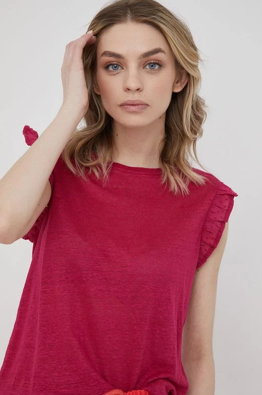 Μπλούζες Λευκή μπλούζα Pepe Jeans Daysies χρώμα: μοβ 6 Μπλούζες Λευκή μπλούζα Pepe Jeans Daysies χρώμα: μοβ - Image 4