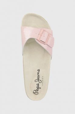 Σαγιονάρες Παντόφλες Pepe Jeans Oban Croc χρώμα: ροζ -Pepe Jeans Sales Store unnamed file 2334