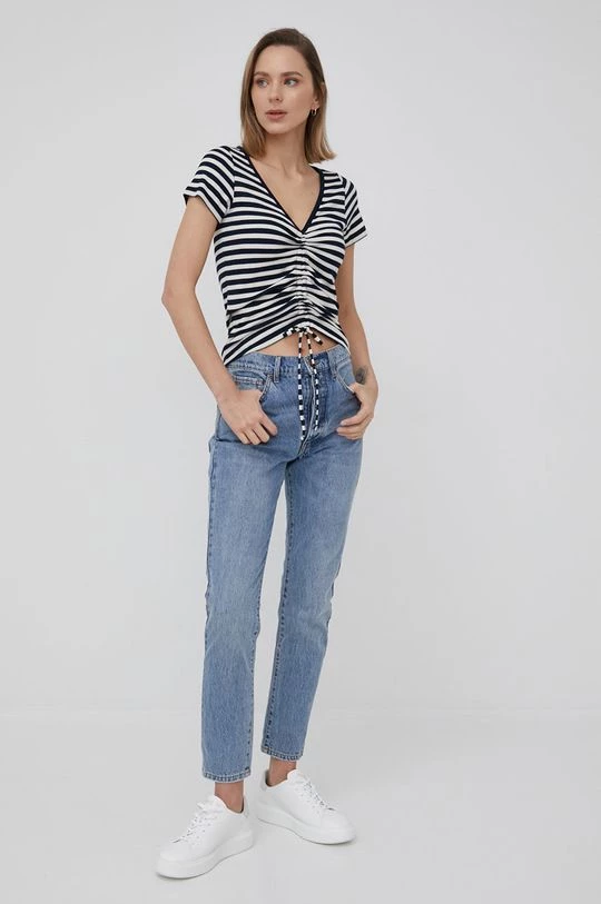 Κοντομάνικο Μπλουζάκι Pepe Jeans Carina χρώμα: άσπρο 4 Κοντομάνικο Μπλουζάκι Pepe Jeans Carina χρώμα: άσπρο - Image 2