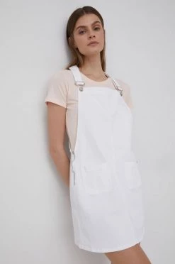 Φορέματα Φόρεμα τζιν Pepe Jeans Vesta άσπρο,