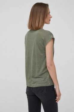 Κοντομάνικο Λευκό μπλουζάκι Pepe Jeans Clementine πράσινο -Pepe Jeans Sales Store unnamed file 2371