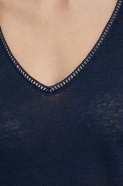 Κοντομάνικο Λευκό μπλουζάκι Pepe Jeans Clementine ναυτικό μπλε -Pepe Jeans Sales Store unnamed file 2379