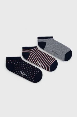 Κάλτσες Pepe Jeans Brenna (3-pack) χρώμα: ναυτικό μπλε