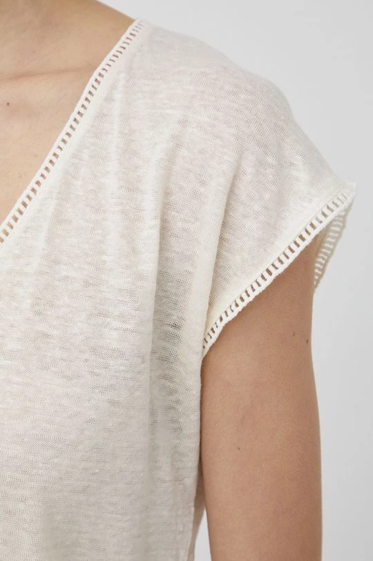 Κοντομάνικο Λευκό μπλουζάκι Pepe Jeans Clementine μπεζ 7 Κοντομάνικο Λευκό μπλουζάκι Pepe Jeans Clementine μπεζ - Image 5