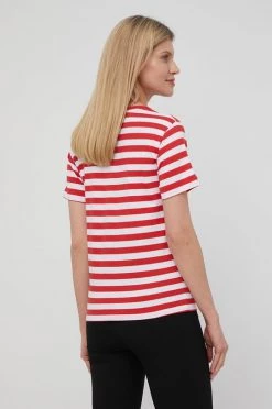 Κοντομάνικο Βαμβακερό μπλουζάκι Pepe Jeans Carla κόκκινο -Pepe Jeans Sales Store unnamed file 2455