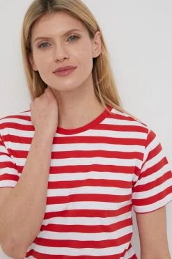 Κοντομάνικο Βαμβακερό μπλουζάκι Pepe Jeans Carla κόκκινο -Pepe Jeans Sales Store unnamed file 2457