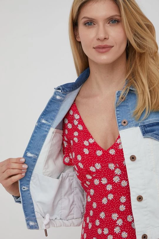 Κοντά μπουφάν Τζιν μπουφάν Pepe Jeans Tiffany Blend χρώμα: άσπρο, 8 Κοντά μπουφάν Τζιν μπουφάν Pepe Jeans Tiffany Blend χρώμα: άσπρο, - Image 6