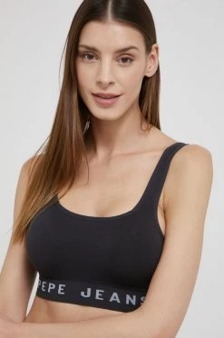 Σουτιέν Pepe Jeans Myla μαύρο,