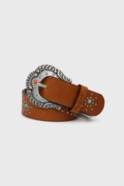 Ζώνες Δερμάτινη ζώνη Pepe Jeans Lori Belt χρώμα: καφέ