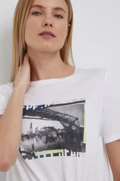 Κοντομάνικο Μπλουζάκι Pepe Jeans DAIA άσπρο -Pepe Jeans Sales Store unnamed file 2515