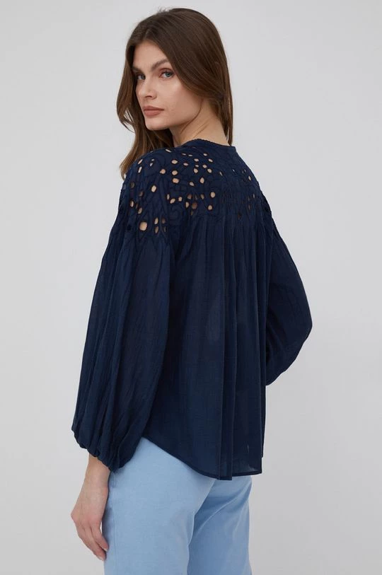 Πουκάμισα Βαμβακερό πουκάμισο Pepe Jeans Kayla χρώμα: ναυτικό μπλε, 5 Πουκάμισα Βαμβακερό πουκάμισο Pepe Jeans Kayla χρώμα: ναυτικό μπλε, - Image 3