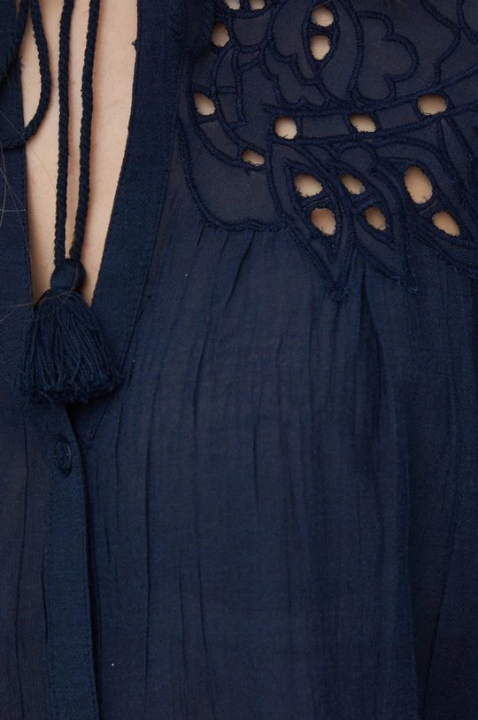 Πουκάμισα Βαμβακερό πουκάμισο Pepe Jeans Kayla χρώμα: ναυτικό μπλε, 7 Πουκάμισα Βαμβακερό πουκάμισο Pepe Jeans Kayla χρώμα: ναυτικό μπλε, - Image 5