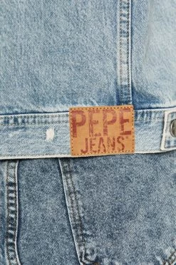 Κοντά μπουφάν Pepe Jeans - Τζιν μπουφάν Rose Archive μπλε -Pepe Jeans Sales Store unnamed file 2562