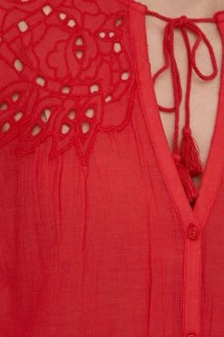 Πουκάμισα Πουκάμισο Pepe Jeans Kayla χρώμα: κόκκινο, -Pepe Jeans Sales Store unnamed file 259