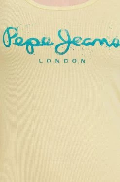 Αμάνικος Top Pepe Jeans DUNIA χρώμα: κίτρινο -Pepe Jeans Sales Store unnamed file 2597