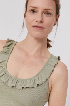 Αμάνικος Top Pepe Jeans DORINA χρώμα: πράσινο -Pepe Jeans Sales Store unnamed file 2601