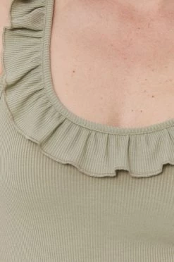 Αμάνικος Top Pepe Jeans DORINA χρώμα: πράσινο -Pepe Jeans Sales Store unnamed file 2602